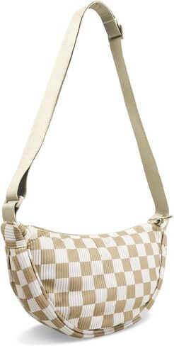 Nylon Crescent Crossbody Bag for Women Purses Trendy Men,Small Travel Sling Bag Hobo in Kuwait