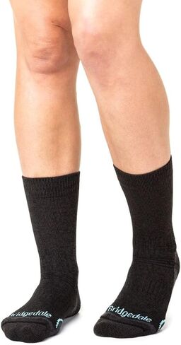 Bridgedale Lightweight Coolmax Performance Boot Socks, Womens, Graphite/Mint, Small in Kuwait