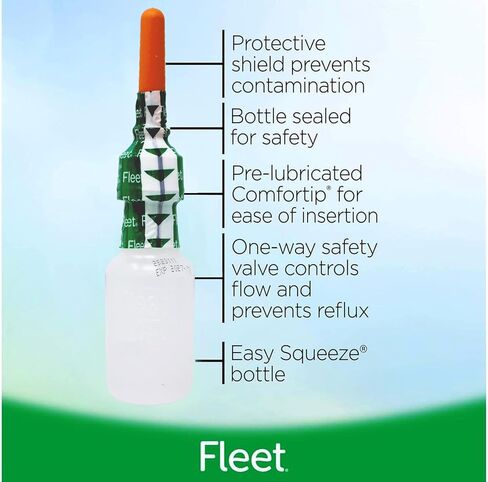 Fleet Laxative Bisacodyl Enema, 1.25 fl oz (Pack of 10) in Saudi Arabia