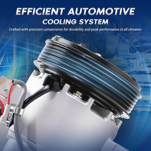 Automotive Air Conditioning Compressor Compatible with 2013 2014 2015 2016 2017 2018 2019 Nissan Sentra 1.8L, 2014 2015 Tsuru 1.6L, 13 14 15 16 17 AC Compressor 926003SH0A 926003SH1A CO 4940 in Kuwait