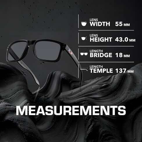 Oakley OO9102 Holbrook Matte Black Frame-Gray Lens ، Non-Paned Square Shople Grasships with Awolear Kit Bundle in Saudi Arabia