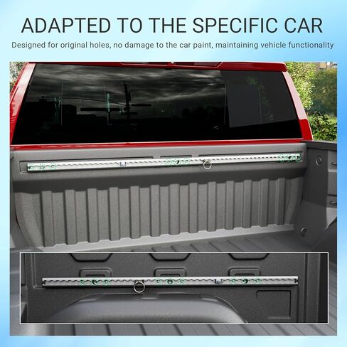 5.82FT Side Trail Rail System Compatible with 19-25 Chevy Silverado Truck Bed Rail System GMC Sierra 1500 Tie Down Rail Replacement for 2019-2025 Chevy Silverado Accessories (Side Trail Rail) in Kuwait