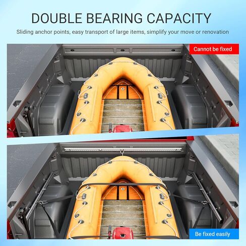 5.82FT Side Trail Rail System Compatible with 19-25 Chevy Silverado Truck Bed Rail System GMC Sierra 1500 Tie Down Rail Replacement for 2019-2025 Chevy Silverado Accessories (Side Trail Rail) in Kuwait