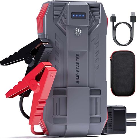 بطارية بطارية السيارة بداية ، 4000A Peak Jump Starter Battery Pack لما يصل إلى 10 لتر غاز ومحركات ديزل 8L ، ومربع قفزة محمولة 12V مع بنك USB/Power/Dual Output/LED in Saudi Arabia