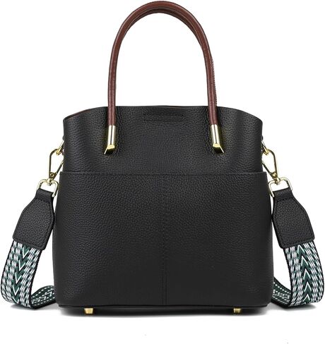 Bucket Bag for Women, Top-Handle Handbags, Bucket Purses Shoulder Bag for Women with Removable Straps in Kuwait