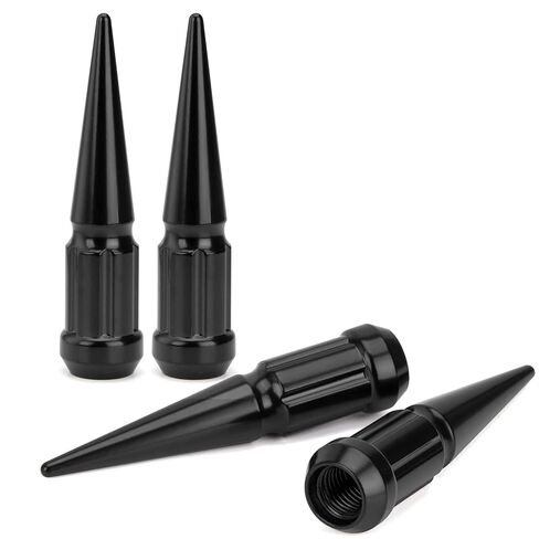 DYNOFIT 12mmx1.5 Wheel Spike Lug Nuts, 20 x M12x1.5 Lug Nut, 3.35 inch Tall Closed End Nuts with 1 Socket Key Compatible with Acura Honda Chevy Hyundai Toyota Lexus Mitsubishi(Chrome) in Saudi Arabia