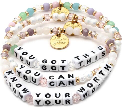 Ride or Die Bracelet, The Original Word Bracelet, Made with Colorful Beads and Plated Brass Hardware, Handcrafted Design & Positive Message, Size XS in Saudi Arabia