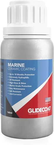 Glidecoat Marine Ceramic Coating (250ml)-Nano Ceramic Coating for Boats, Cars-Better Than Car Wax Polish and More Durable than Regular Ceramic Coating for Cars - Extremely Durable Coating (250mL) in Saudi Arabia
