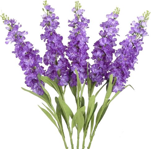 Artificial Snapdragon Flowers 5PCS Champagne Flowers Silk Delphinium 30.7" Long Stem Artificial Flowers for Tall Vase Ivory Faux Flowers for Wedding Party Home Decor Indoor (Champagne) in Kuwait