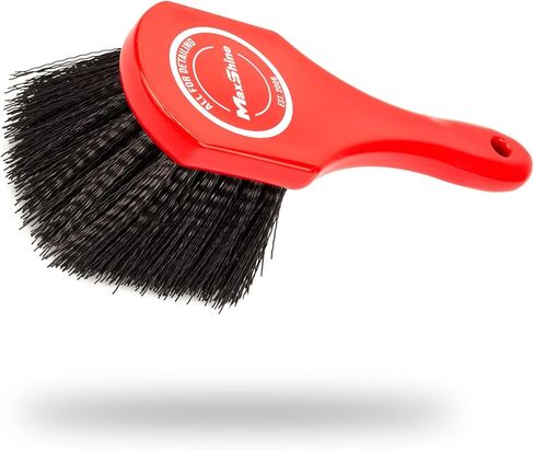 Maxshine Wheel & Body Cleaning فرشاة - رسوم متوسطة ، شعيرات قوية وعالية الكثافة ، تستخدم مع عمال النظافة الكيميائية والعجلة والإطارات وفرشاة المحرك in Saudi Arabia