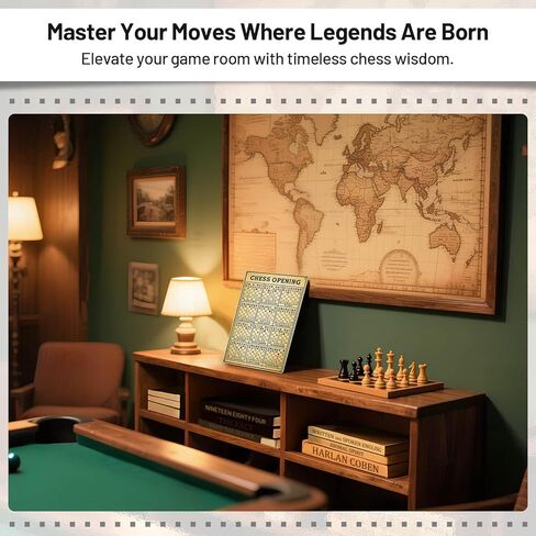 Metal Tin Sign Poster for Game Room Chess Players Decor 8x12 Inch in Saudi Arabia