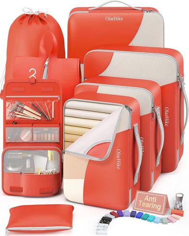 Travel Organizer T3V2 (6+4) 10-Piece Orange OH in Kuwait