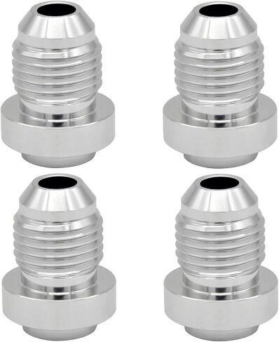 YSIL 2PCS 4AN Male Flare Weld on Bung Fitting Hose Adapter Aluminum Alloy in Saudi Arabia