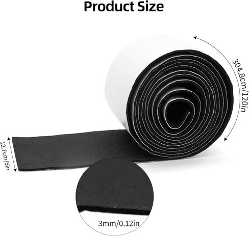 سجادة قماش غير منسوجة، لسجاد صندوق السماعات الفرعي للمنزل، السيارات، المركبات الترفيهية، القوارب، البحرية، الشاحنات وبطانة صندوق السيارة 13 بوصة × 67 بوصة × 2 مم × 2 بكرة، 12 قدم مربع (مطوية) in Kuwait