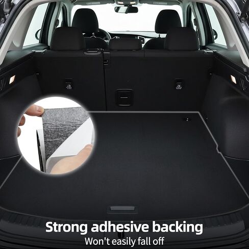 سجادة قماش غير منسوجة، لسجاد صندوق السماعات الفرعي للمنزل، السيارات، المركبات الترفيهية، القوارب، البحرية، الشاحنات وبطانة صندوق السيارة 13 بوصة × 67 بوصة × 2 مم × 2 بكرة، 12 قدم مربع (مطوية) in Kuwait