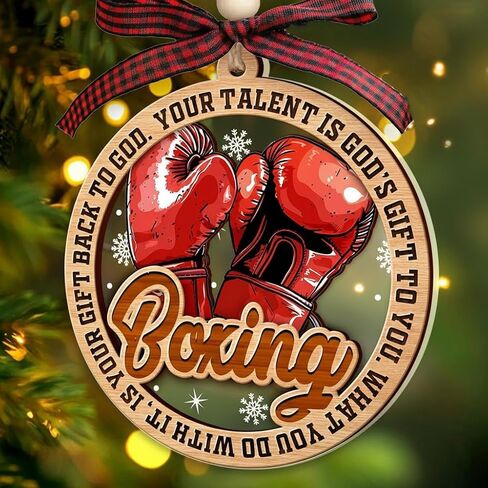 زخرفة كرة القدم، زينة كرة القدم لشجرة عيد الميلاد، زينة عيد الميلاد من الخشب والأكريليك بطبقتين 2024، زينة لمحبي كرة القدم، هدية لمحبي زينة كرة القدم، زينة عيد الميلاد لكرة القدم الصداقة in Kuwait