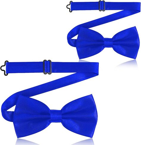 vivinin 2PCS Bow Ties for Men, Adjustable Black Bow Tie, Classic Bow Tie for Weddings, Banquets, Bands, Graduations, Christmas, Celebrations and Any Other Formal Occasions in Saudi Arabia