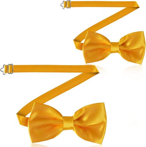 vivinin 2PCS Bow Ties for Men, Adjustable Black Bow Tie, Classic Bow Tie for Weddings, Banquets, Bands, Graduations, Christmas, Celebrations and Any Other Formal Occasions in Saudi Arabia