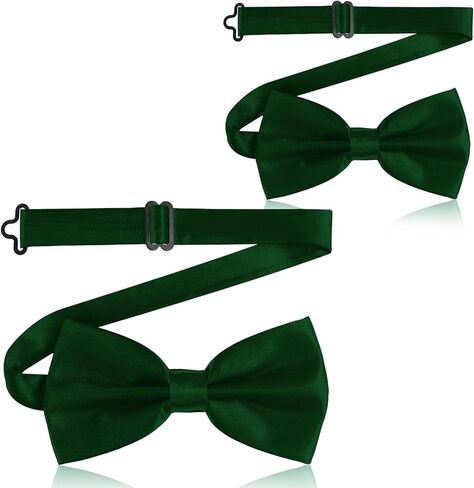 vivinin 2PCS Bow Ties for Men, Adjustable Black Bow Tie, Classic Bow Tie for Weddings, Banquets, Bands, Graduations, Christmas, Celebrations and Any Other Formal Occasions in Saudi Arabia