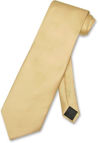Vesuvio Napoli NeckTie Solid GOLDEN YELLOW Color Men's Neck Tie in Kuwait