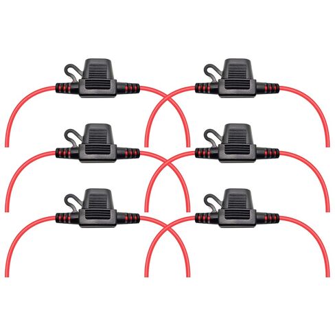 VANTRONIK Waterproof Inline Fuse Holder 3 Pack for MINI ATM Blade Fuse in Vehicle/Boat/RV/Tractor, 16 Gauge AWG Wire 12 Inches Long in Kuwait