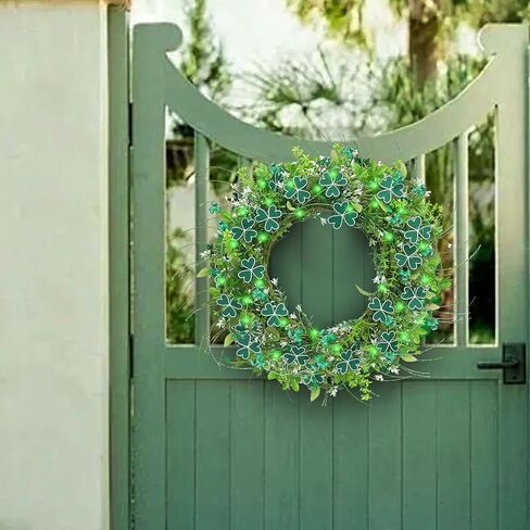 22" Lavender Wreath Spring Wreaths for Front Door Purple Flower Wreath with Green Leaves Farmhouse Wreath for Home Wall Window Porch Summer Garden Decor in Kuwait