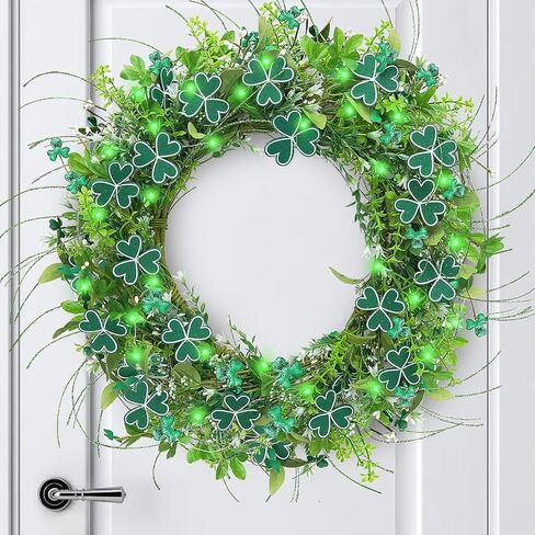 22" Lavender Wreath Spring Wreaths for Front Door Purple Flower Wreath with Green Leaves Farmhouse Wreath for Home Wall Window Porch Summer Garden Decor in Kuwait