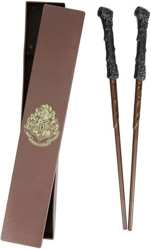 Paladone Harry Potter Wand Chopsticks in Box | Includes 2 Chopsticks & Storage Case | Practical & Magical Harry Potter Dinnerware Gift For Fans in Kuwait