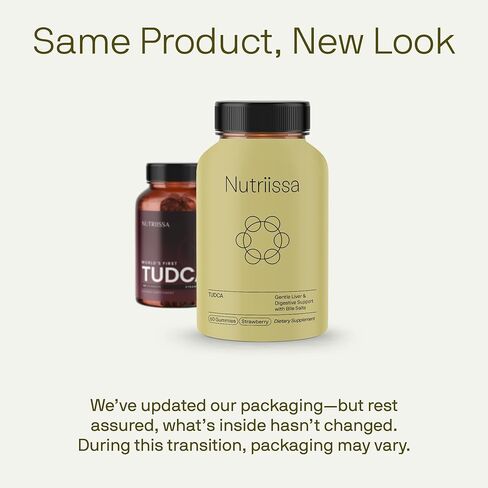 Nutriissa Tudca Gummies - الدعم الصحي للكبد والجهاز الهضمي مع الأملاح الصفراء - EPEB معتمدة للنقاء والرة - 60 من النكهة النكهة النكهة in Kuwait