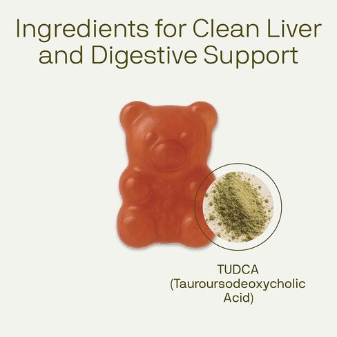 Nutriissa Tudca Gummies - الدعم الصحي للكبد والجهاز الهضمي مع الأملاح الصفراء - EPEB معتمدة للنقاء والرة - 60 من النكهة النكهة النكهة in Kuwait