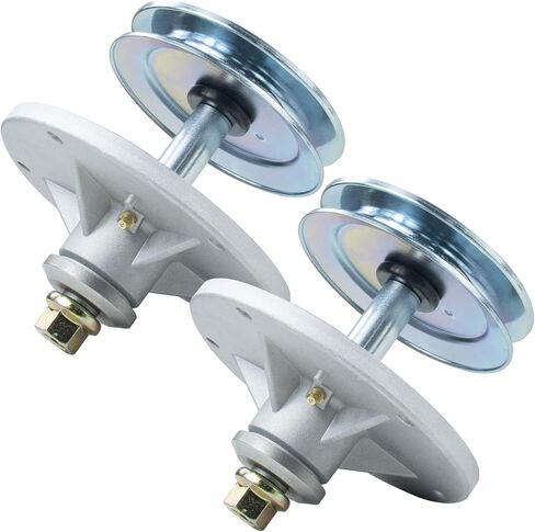 2 Pack Pre-Greased 1001046 Spindle Assembly with 92852MA Pulley Replaces 1001046 Spindle Assembly, Jackshaft Housing 492574MA, 092574 Spindle Assembly for Murray 38 inch Lawn Tractors in Kuwait