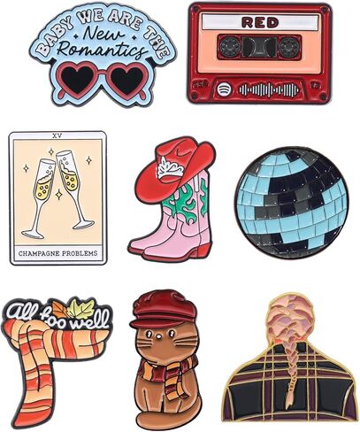 beyonday Creative Singer Enamel Pins with Velvet Bag, Lyrics Album Inspired Pins for Fans Concert Friendship Brooch Music Lapel Pins on Backpacks Clothes Jeans Hats Gifts for Enthusiasts Women Adults in Kuwait