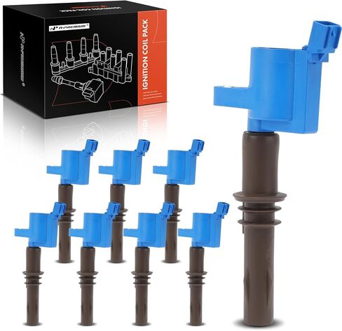 A-Premium 8PCS Ignition Coil Packs Compatible with Ford, Lincoln & Mercury Vehicles - V8 4.6L 5.4L 6.7L 7.3L - Expedition 2008-2014, Explorer 2008-2010, F-Series 2008-2019, Navigator 2008-2014 in Saudi Arabia