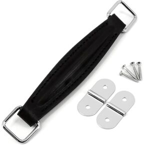 مقبض مكبر صوت الجيتار عتيق، حزام بديل من جلد البولي يوريثان بنمط تثبيت فولاذي داخلي لمكبرات صوت الجيتار (288، أسود 2) in Kuwait