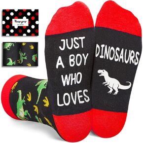جوارب ديناصور مضحكة للبنين-هدايا عاشق دينو بارد لأطفال تتراوح أعمارهم بين 10 و 12 سنة مع تصميم T-Rex in Kuwait