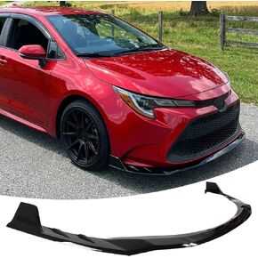 Front Bumper Lip Splitter Spoiler Fit for Toyota Corolla Sedan L/LE/XLE 2020 2021 2022 2023 Gloss Black 3pcs Accessories Air Chin Body Kit in Kuwait