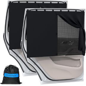 Car Window Shade with 8 Strong Magnets-26.8"x19.7" Dual Layer car Rear/Side Window Sunshade - Full Blackout Semi-Transparent 2-in-1 Design - Universal Auto Sun Shade for Baby & Pet Protection (2 Pack) in Kuwait