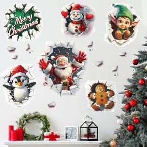 Mfault Winter Blue Snowflake Wall Decals Stickers, It's Freezin' Season Snow Decorations Bedroom Art, Seasonal Christmas Home Kitchen Decor in Kuwait