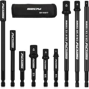 Impact Universal Joint-Socket Swivel Set: 3-Piece 1/2", 3/8", 1/4" Flexible Socket Swivel Set Premium CR-MO Steel U Joint Socket Adapter Wobble Socket Set in Saudi Arabia