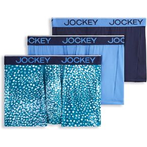 Jockey Men's Chafe Proof Pouch Microfiber 3" Trunk - 3 Pack in Kuwait