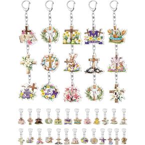 50 PCS نبات مفتاحية المفاتيح السائبة الزهرة الزهرة هدايا الخاتم النباتية بوتس الأسرياء المفتاح للنساء للنساء ديكور عيد ميلاد البالغين البالغين in Kuwait