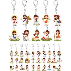 50 Pcs Plant Keychain Bulk Spring Flower Key Ring Gifts Plant Pot Acrylic Keychain for Women Men Adult Pool Birthday Decor in Saudi Arabia