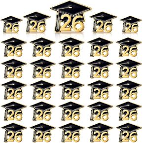 Misdary 30 Pcs Graduation Cap Lapel Pin Class of 2025 Graduation Pin Bulk Enamel Jewelry Brooch for Her Him School Student Accessories in Kuwait