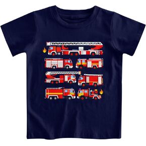 Funnycokid Toddler Boys Shirts Graphic T-Shirt Kids Short Sleeve Tees 2-6 Years in Saudi Arabia