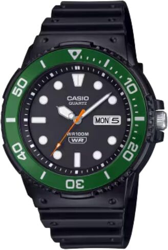 Casio MRW-230H Series | Black | Rotating Bezel | 100M Water Resistant | Day-Date Indicator | Analog Watch in Kuwait