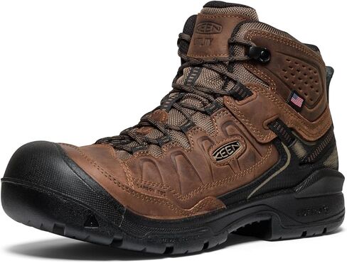 فائدة حربية من رجال Targhee 4 Mid Hight Composite American American Building Bracking Date Construction Boots in Saudi Arabia