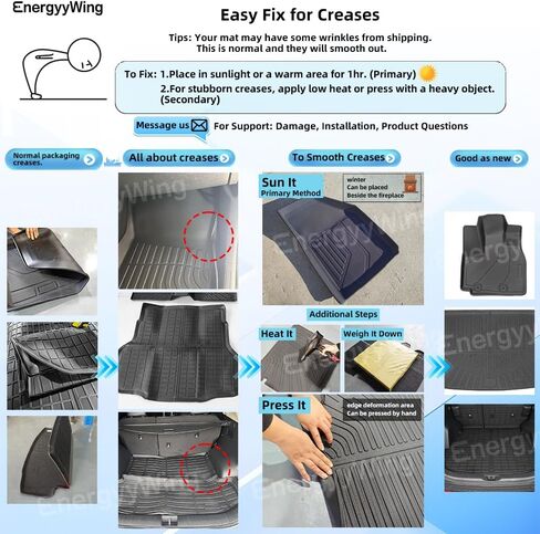 TPE All-Weather Floor Mats Cargo Liner for 2023-2025 Kia Sportage Accessories | Custom Fit for EX, LX, SX Prestige, X-Pro, X-Line (Gasoline), Heavy-Duty, Non-Slip, Black Interior Car Mats in Kuwait