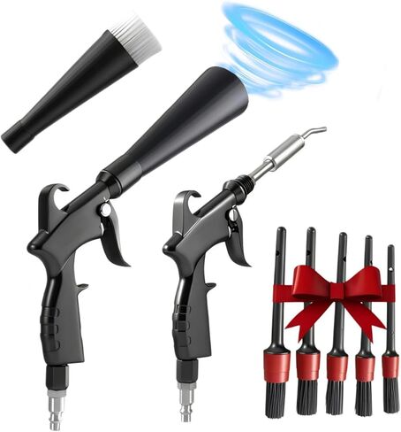 Tornado Detailing Car Cleaning Gun with Metal Nozzle | Interior Drying Air Blower | High Pressure Blower Gun | A Car Detailing Tools for Swiftly Removing Dirt and Dust with Air Flow in Kuwait