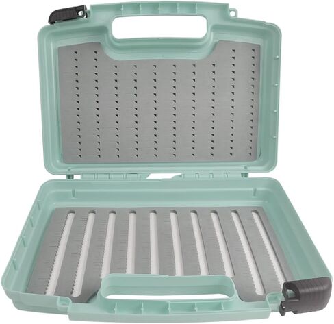 Aventik Streamer Fly Boxes Click Lock Large Streamer Flies Foam Storage Fishing Box Tackle Box Boating Fishing Boxes 14X11X3.35inch/10.43X8.27X3.15inch (SF1B Black -10.43X8.27X3.15inch) in Kuwait