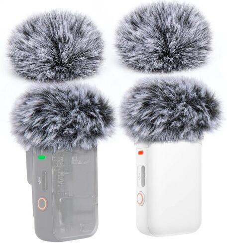 لمرشح DJI Mic 2 Pop - DJI Osmo Pocket 3، غطاء ميكروفون لاسلكي خارجي لميكروفون DJI لتقليل الضوضاء، أغطية ميكروفون قابلة للتطبيق على DJI Wireless Mic 2، DJI Osmo Pocket 3 Creator Combo (4 حزم) in Kuwait